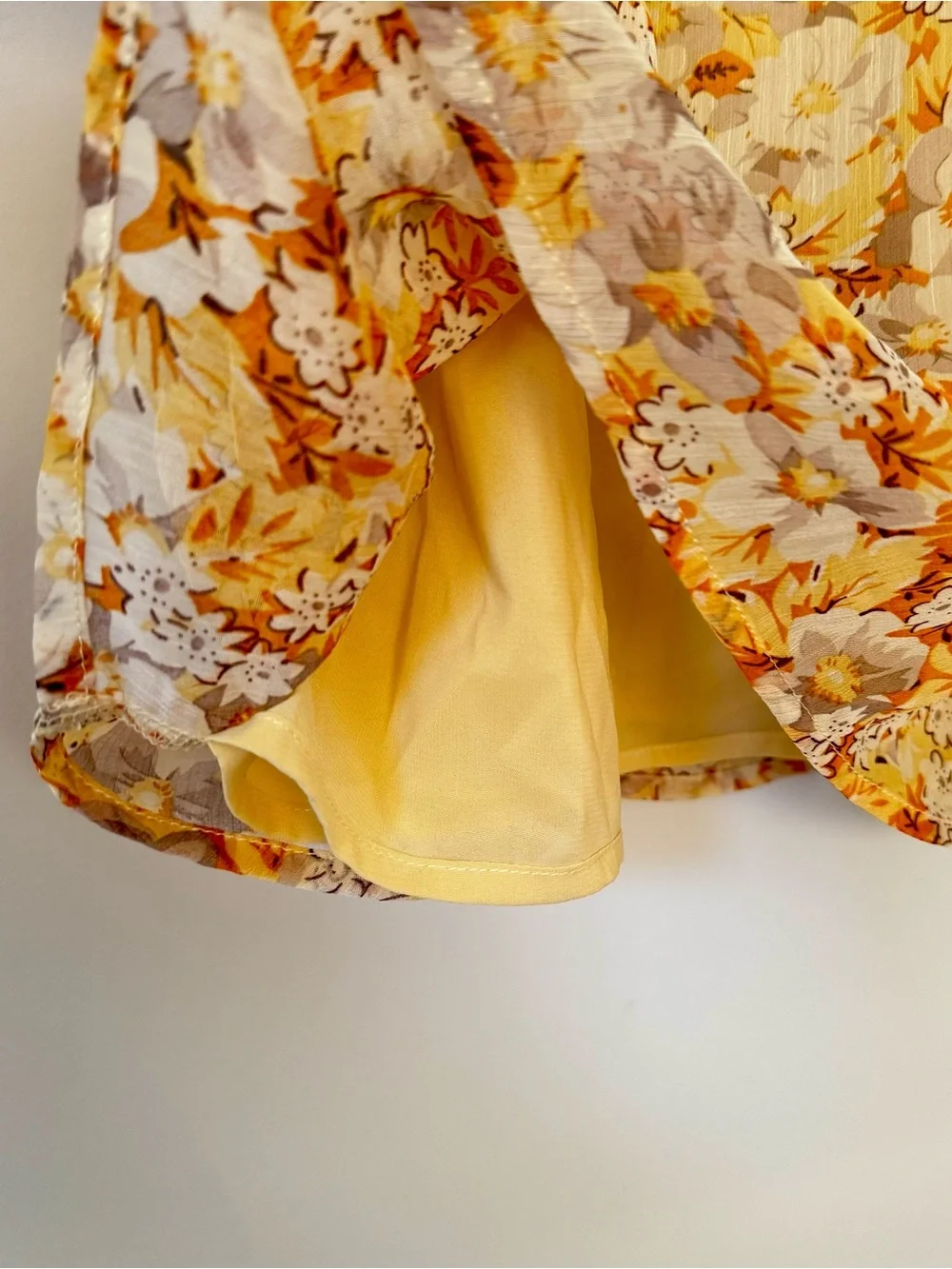 Sabo Skirt Reece Cami Dress & Matching Button Down Shirt Set, Yellow Floral – XS